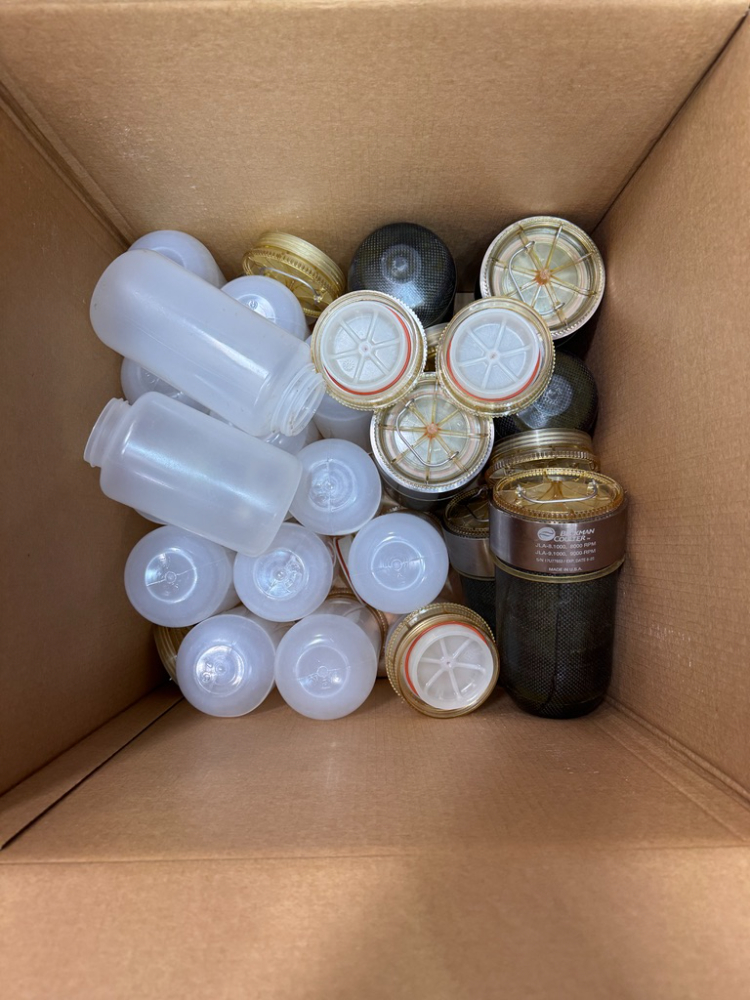 Image of Beckman Coulter JLA-8.1000 Fixed-Angle Aluminum Rotor Canister/ Spin Bottles